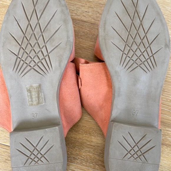 New Bueno Orange Suede Slides Size 7 - Picture 5 of 5